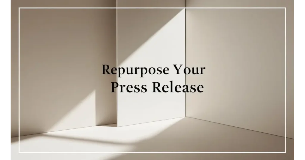 Repurpose Your Press Release